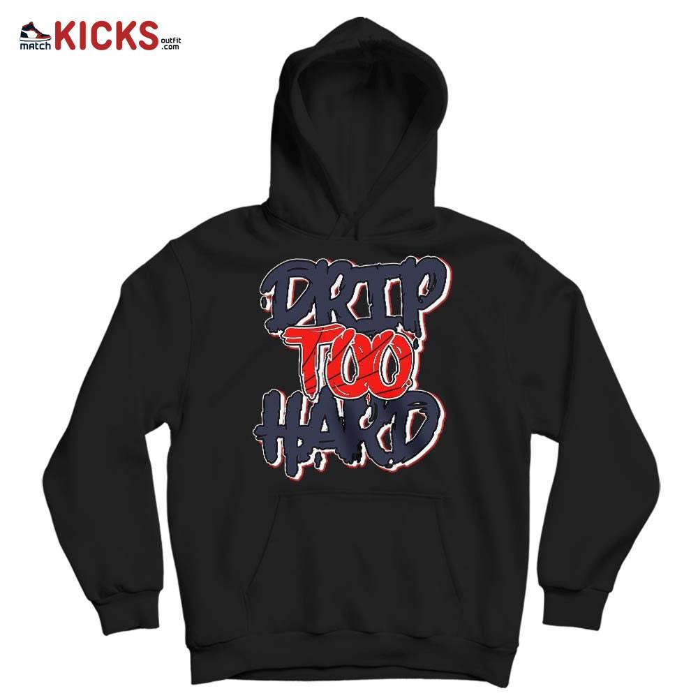 Drip Too Hard Sneaker Shirt Match 7 Neutral Indigo, Jordan 7 Quai 54 MKO T-Shirt Drip Too Hard Sneaker Shirt Match 7 Neutral Indigo, Jordan 7 Quai 54 MKO T-Shirt