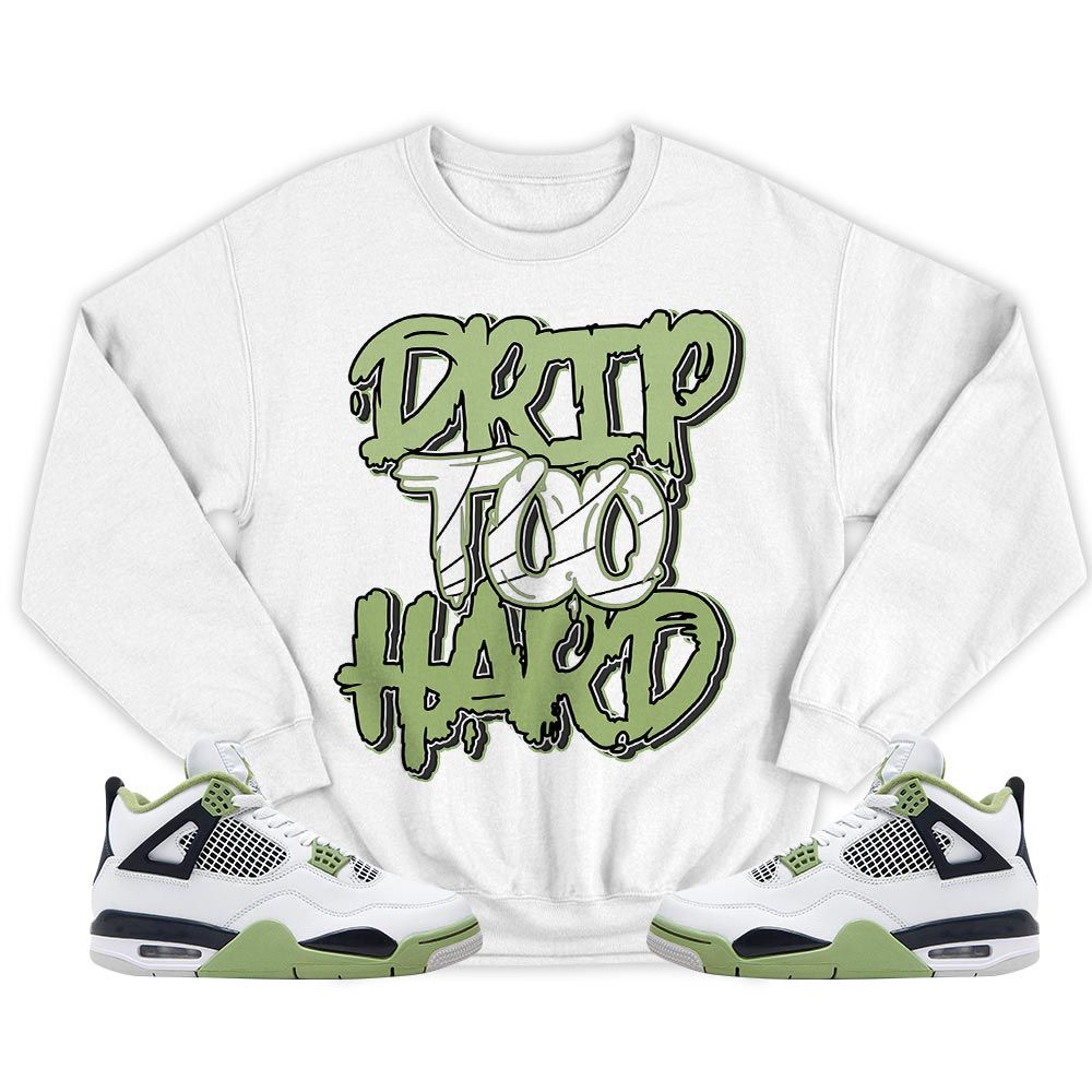 Drip Too Hard Sneaker Shirt Match Retro Oil Green 4s, Jordan 4 Oil Green MKO T-Shirt Drip Too Hard Sneaker Shirt Match Retro Oil Green 4s, Jordan 4 Oil Green MKO T-Shirt
