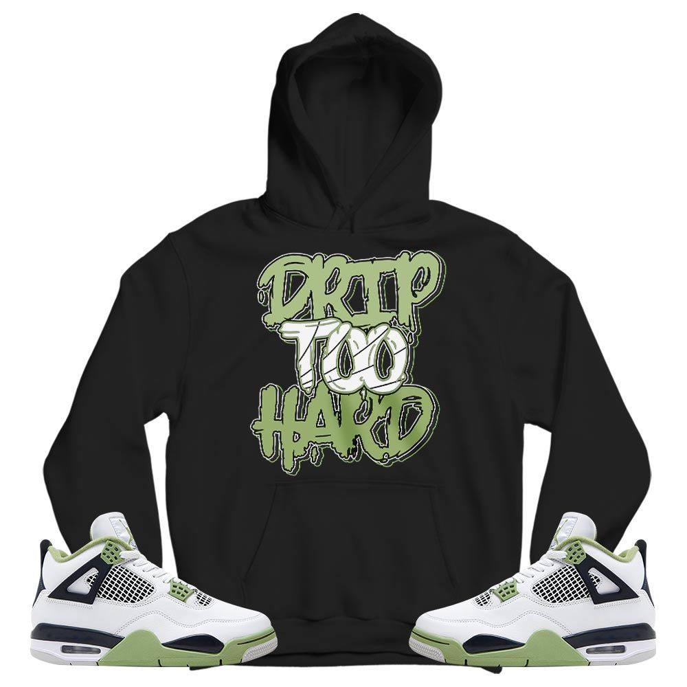 Drip Too Hard Sneaker Shirt Match Retro Oil Green 4s, Jordan 4 Oil Green MKO T-Shirt Drip Too Hard Sneaker Shirt Match Retro Oil Green 4s, Jordan 4 Oil Green MKO T-Shirt