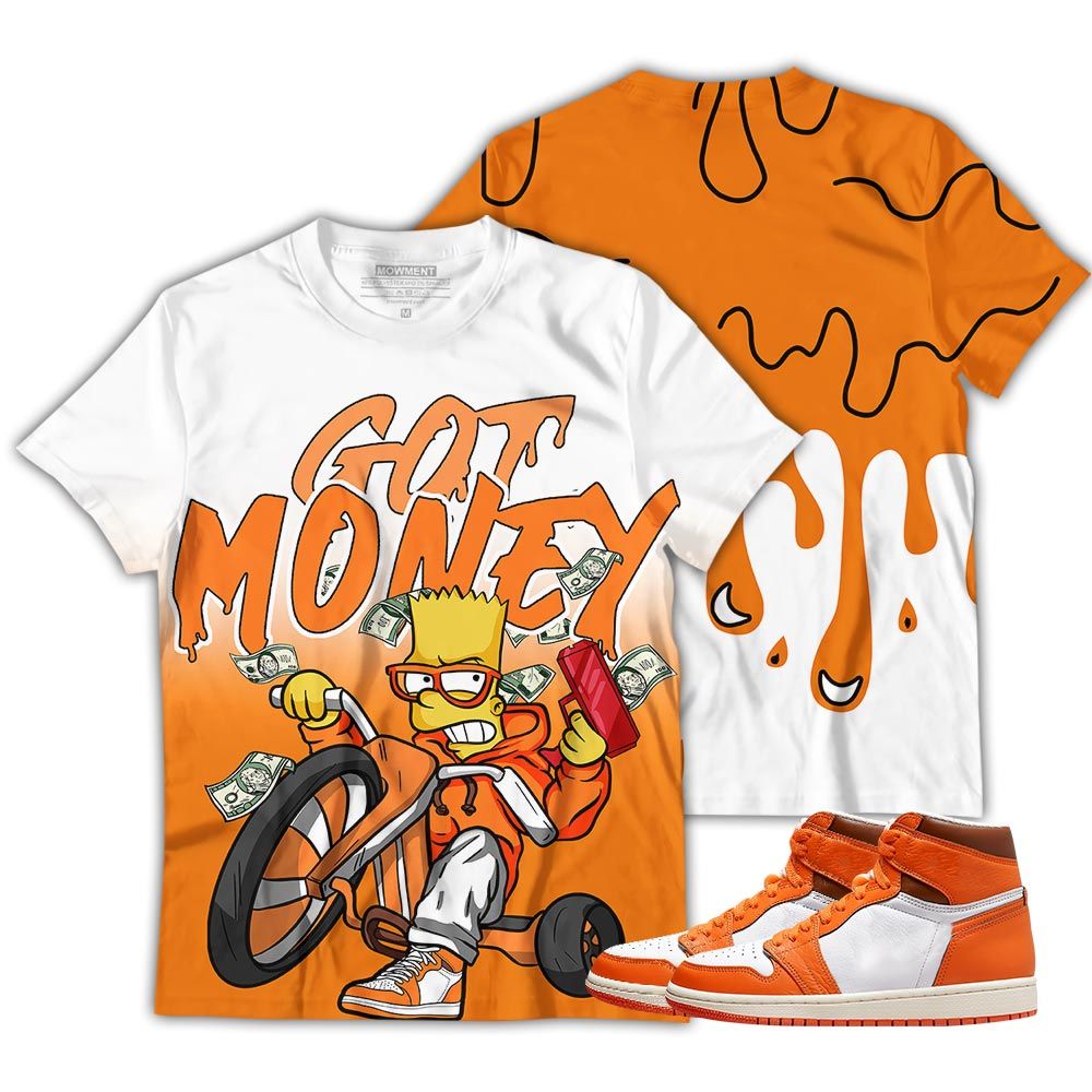 Drippin Bart Got Money Sneaker Shirt Match High Og Starfish 1S, Jordan 1 Retro High Og Starfish Hoodie Sweatshirt Tee All Over Print MKO Shirt Drippin Bart Got Money Sneaker Shirt Match High Og Starfish 1S, Jordan 1 Retro High Og Starfish Hoodie Sweatshirt Tee All Over Print MKO Shirt