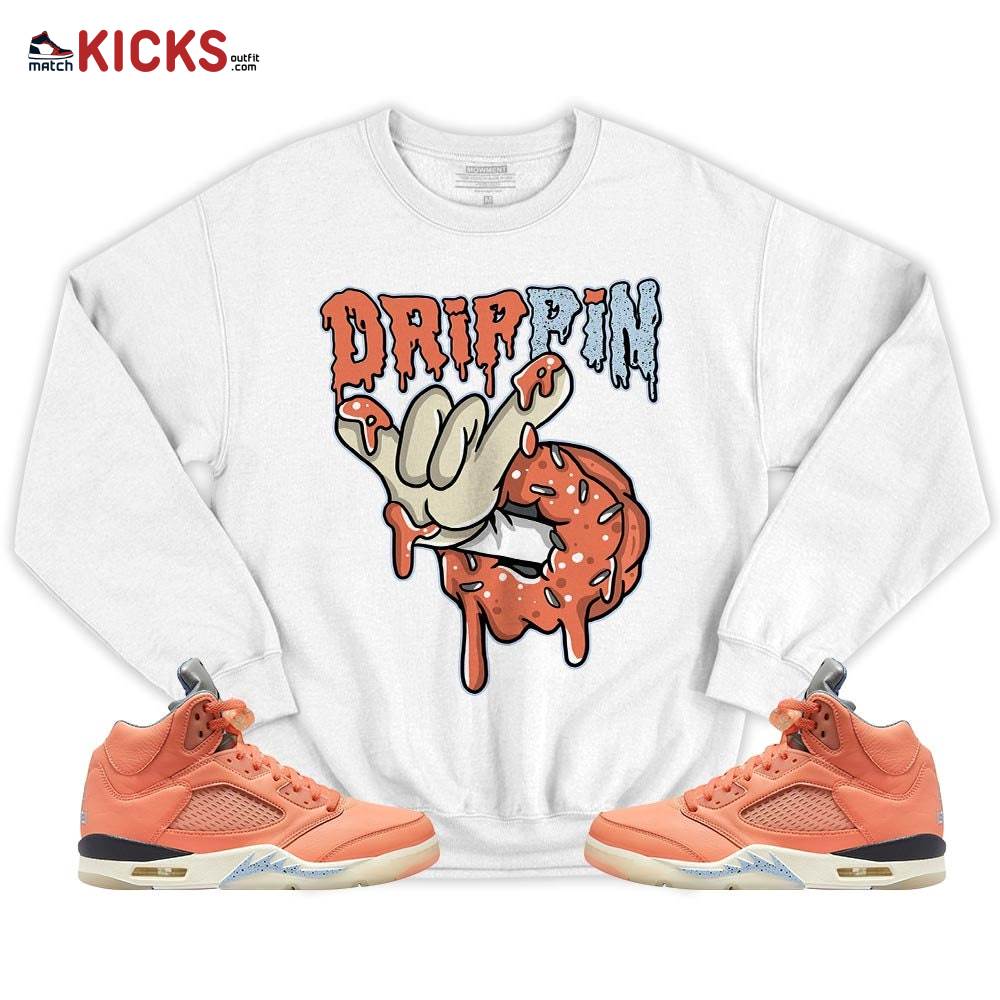 Drippin Donuts Sneaker Shirt Match Crimson Bliss 5s, Jordan 5 DJ Khaled Crimson Bliss MKO T-Shirt Drippin Donuts Sneaker Shirt Match Crimson Bliss 5s, Jordan 5 DJ Khaled Crimson Bliss MKO T-Shirt