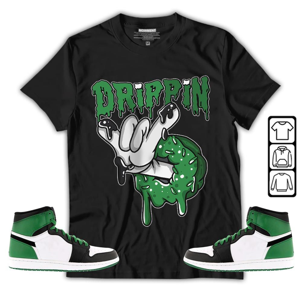 Drippin Donuts Sneaker Shirt Match OG Celtics 1s, Jordan 1 High OG Celtics MKO T-Shirt Drippin Donuts Sneaker Shirt Match OG Celtics 1s, Jordan 1 High OG Celtics MKO T-Shirt