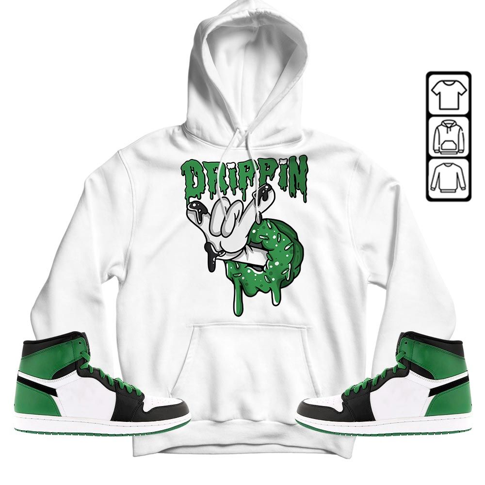 Drippin Donuts Sneaker Shirt Match OG Celtics 1s, Jordan 1 High OG Celtics MKO T-Shirt
