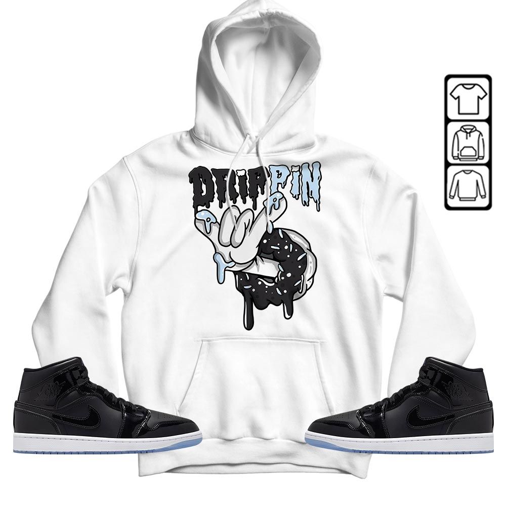Drippin Donuts Sneaker Shirt Match Space Jam 1s, Jordan 1 Mid Space Jam MKO T-Shirt