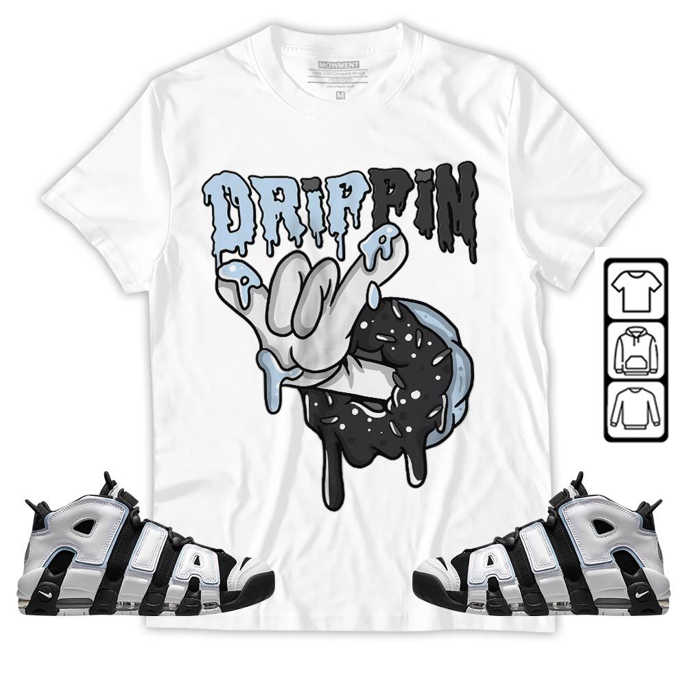Drippin Donuts Sneaker Shirt Match Uptempo Cobalt Bliss, Air More Uptempo Cobalt Bliss MKO T-Shirt Drippin Donuts Sneaker Shirt Match Uptempo Cobalt Bliss, Air More Uptempo Cobalt Bliss MKO T-Shirt