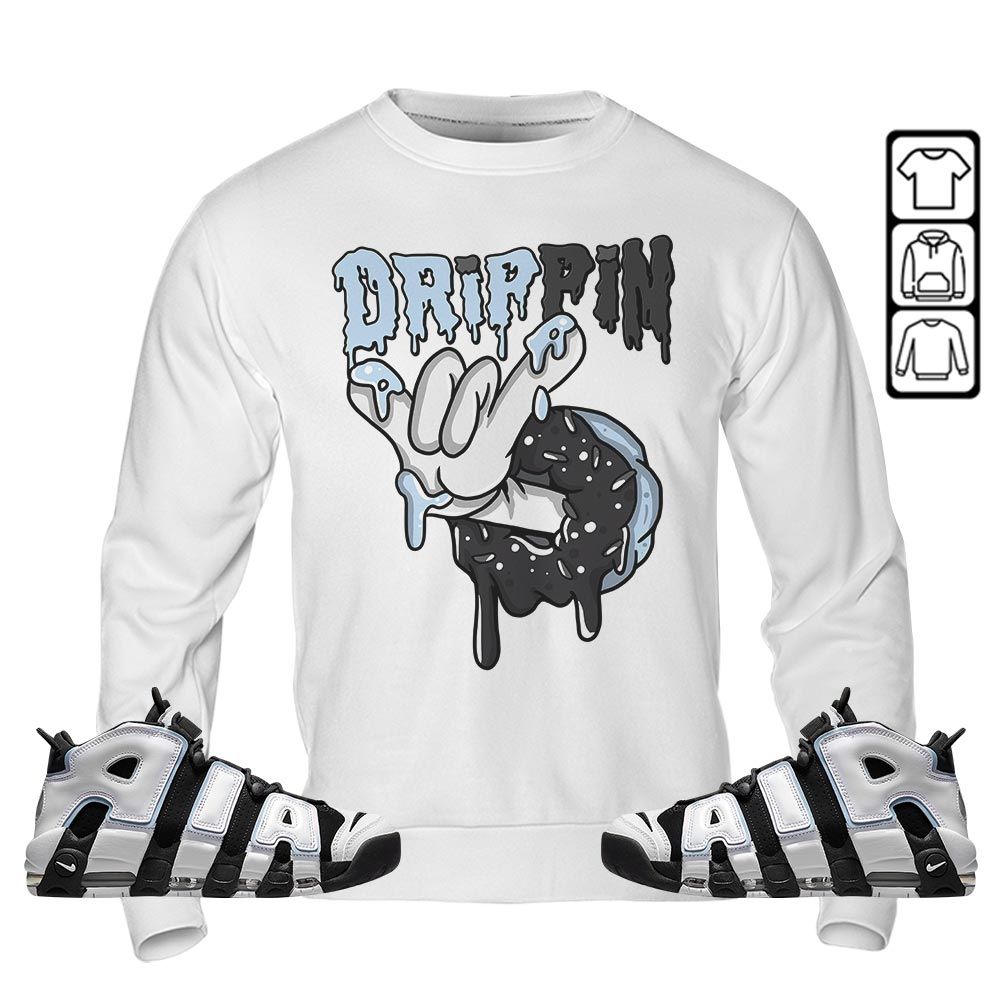 Drippin Donuts Sneaker Shirt Match Uptempo Cobalt Bliss, Air More Uptempo Cobalt Bliss MKO T-Shirt Drippin Donuts Sneaker Shirt Match Uptempo Cobalt Bliss, Air More Uptempo Cobalt Bliss MKO T-Shirt