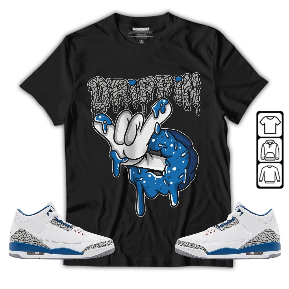Drippin Donuts Sneaker Shirt Match Wizards 3s, Jordan Retro 3 Wizards MKO T-Shirt