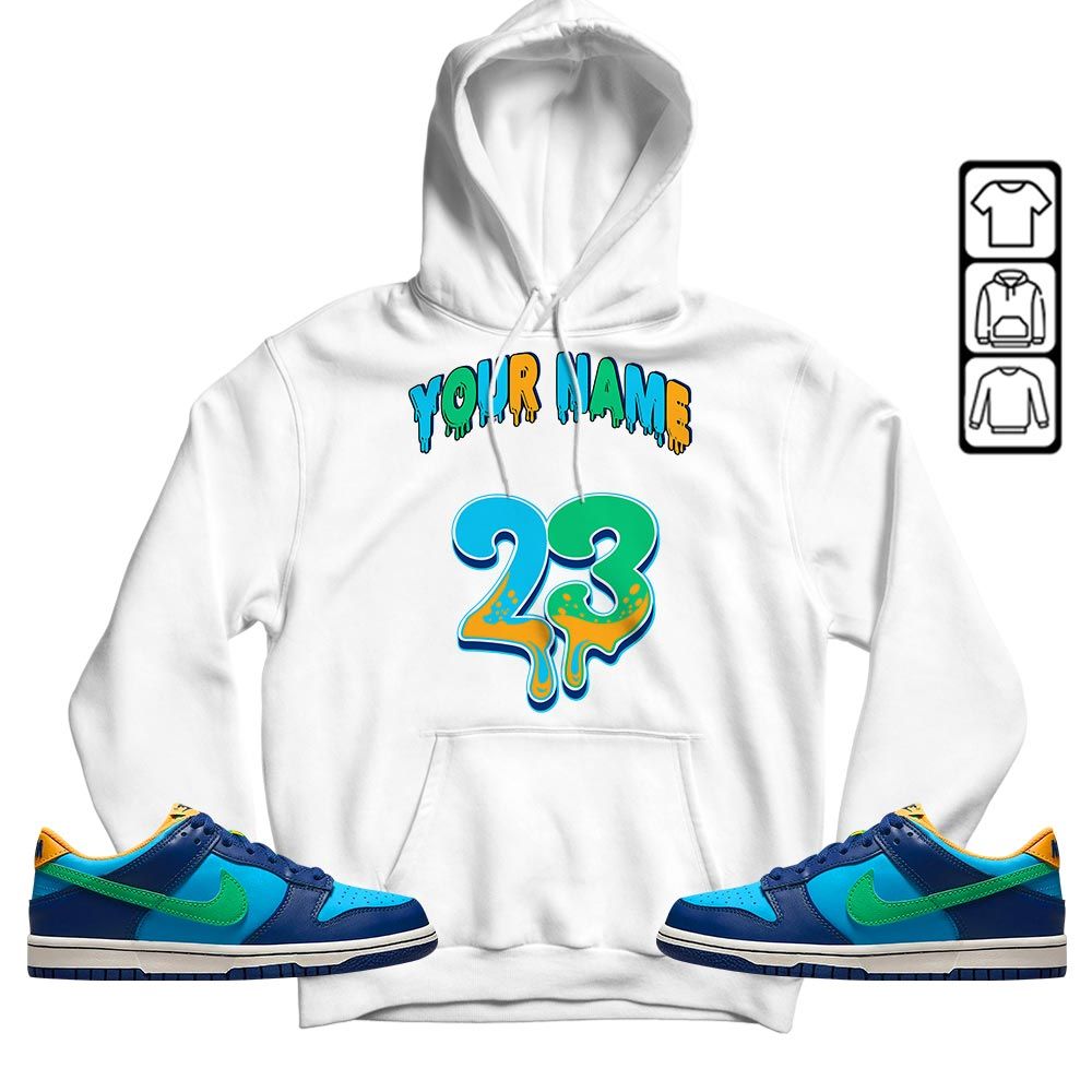 Dripping 23 Custom Sneaker Shirt Match Dunk Low GS Kyrie, Dunk Low GS Electric Algae MKO Hoodie Dripping 23 Custom Sneaker Shirt Match Dunk Low GS Kyrie, Dunk Low GS Electric Algae MKO Hoodie