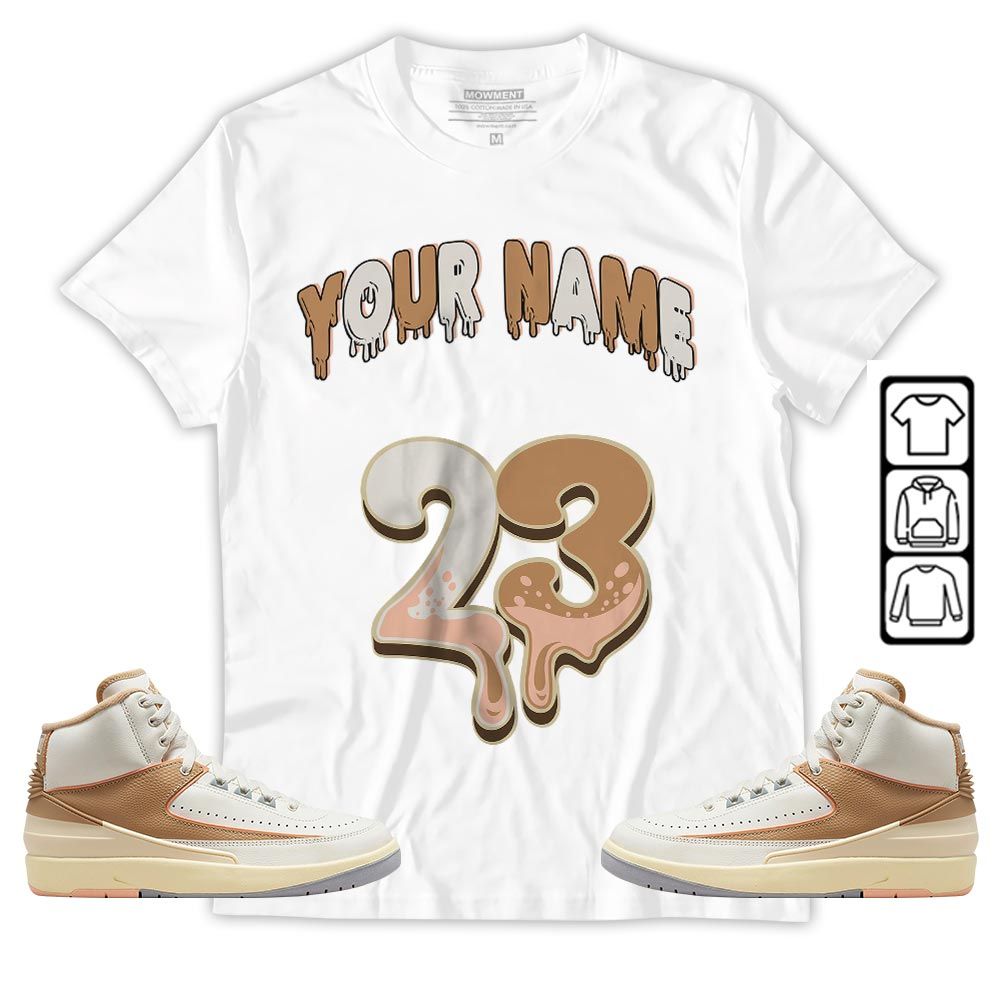 Dripping 23 Custom Sneaker Shirt Match Retro Craft 2s, Jordan 2 Craft MKO T-Shirt Dripping 23 Custom Sneaker Shirt Match Retro Craft 2s, Jordan 2 Craft MKO T-Shirt