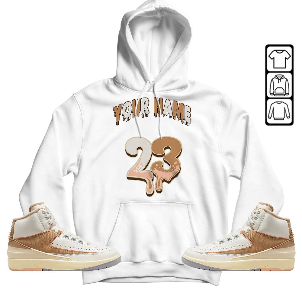 Dripping 23 Custom Sneaker Shirt Match Retro Craft 2s, Jordan 2 Craft MKO T-Shirt