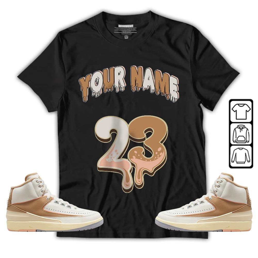 Dripping 23 Custom Sneaker Shirt Match Retro Craft 2s, Jordan 2 Craft MKO T-Shirt Dripping 23 Custom Sneaker Shirt Match Retro Craft 2s, Jordan 2 Craft MKO T-Shirt