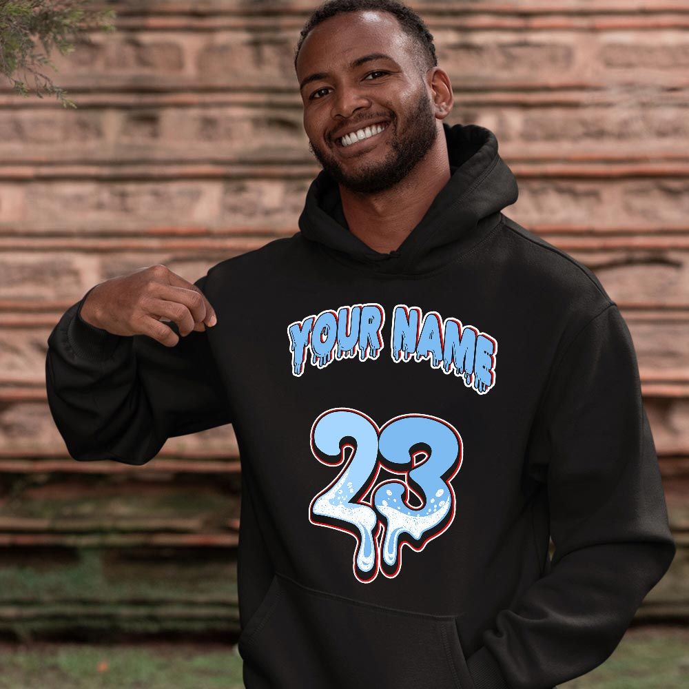 Dripping 23 Custom Sneaker Shirt Match Retro University Blue 5s, Jordan 5 University Blue MKO T-Shirt Dripping 23 Custom Sneaker Shirt Match Retro University Blue 5s, Jordan 5 University Blue MKO T-Shirt
