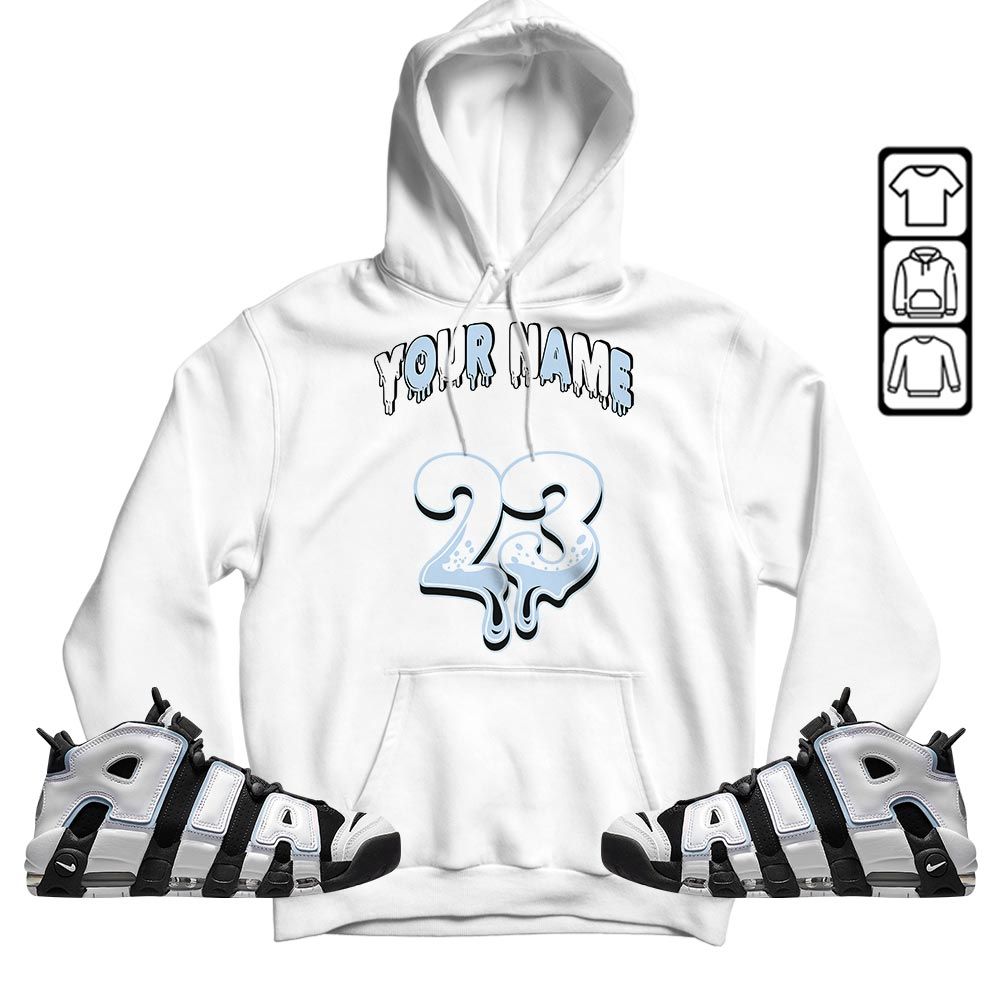 Dripping 23 Custom Sneaker Shirt Match Uptempo Cobalt Bliss, Air More Uptempo Cobalt Bliss MKO T-Shirt Dripping 23 Custom Sneaker Shirt Match Uptempo Cobalt Bliss, Air More Uptempo Cobalt Bliss MKO T-Shirt