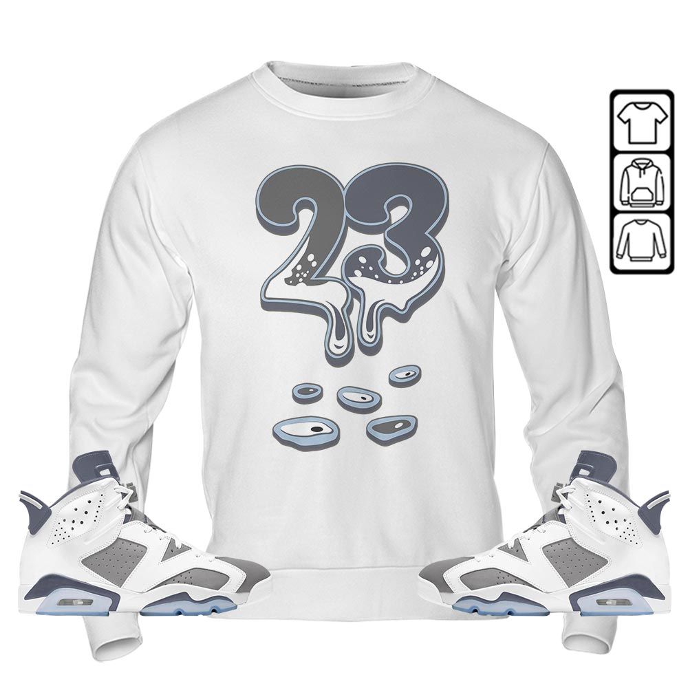 Dripping 23 Sneaker Shirt Match Retro Cool Grey 6s, Jordan 6 Cool Grey MKO T-Shirt Dripping 23 Sneaker Shirt Match Retro Cool Grey 6s, Jordan 6 Cool Grey MKO T-Shirt