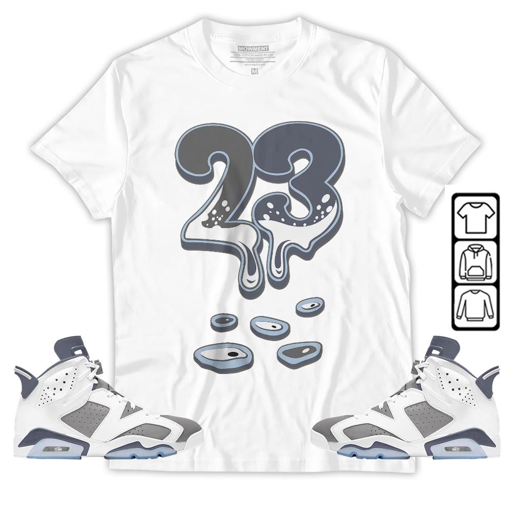 Dripping 23 Sneaker Shirt Match Retro Cool Grey 6s, Jordan 6 Cool Grey MKO T-Shirt Dripping 23 Sneaker Shirt Match Retro Cool Grey 6s, Jordan 6 Cool Grey MKO T-Shirt