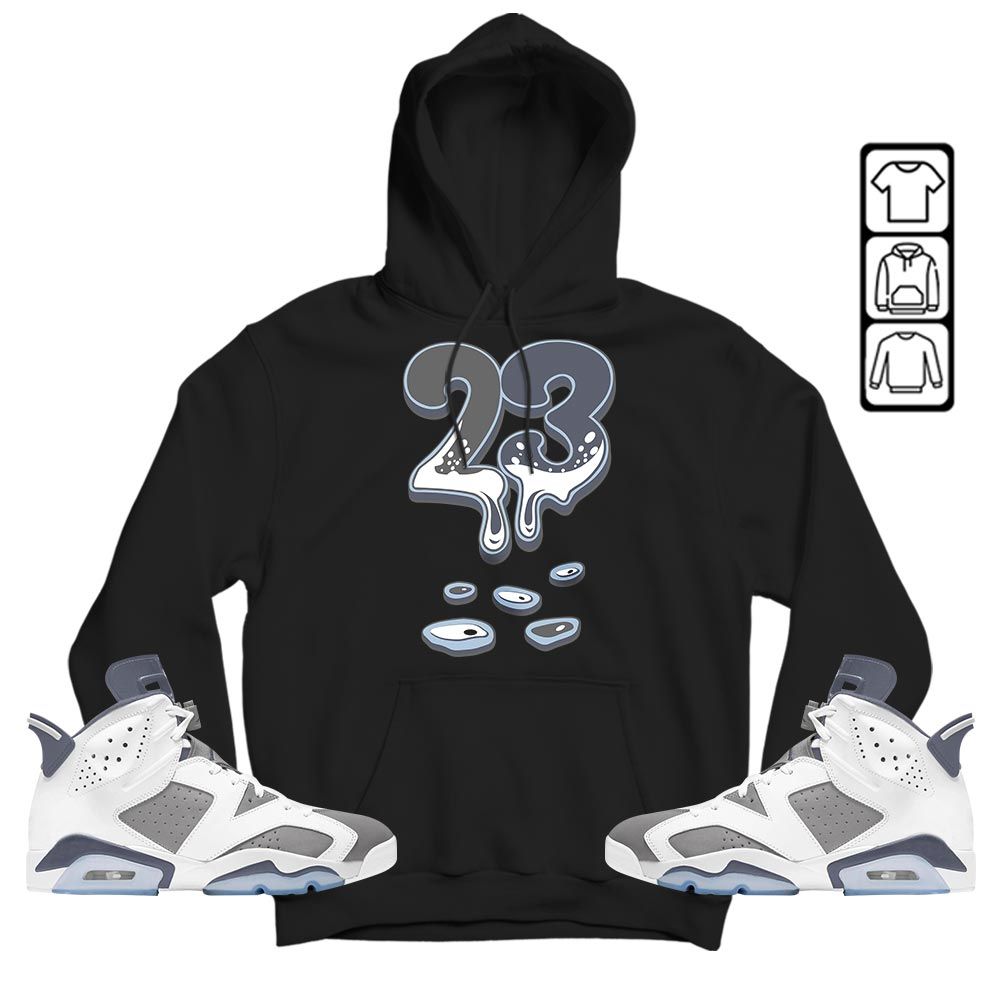 Dripping 23 Sneaker Shirt Match Retro Cool Grey 6s, Jordan 6 Cool Grey MKO T-Shirt Dripping 23 Sneaker Shirt Match Retro Cool Grey 6s, Jordan 6 Cool Grey MKO T-Shirt