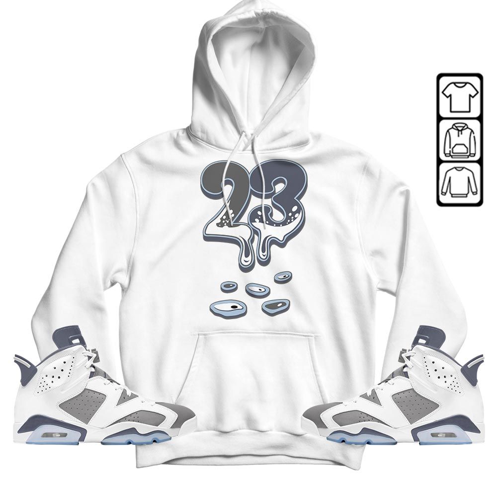 Dripping 23 Sneaker Shirt Match Retro Cool Grey 6s, Jordan 6 Cool Grey MKO T-Shirt