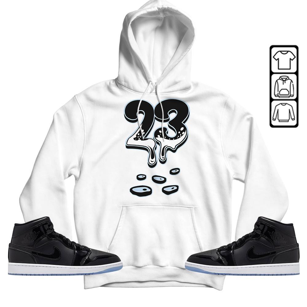 Dripping 23 Sneaker Shirt Match Space Jam 1s, Jordan 1 Mid Space Jam MKO T-Shirt