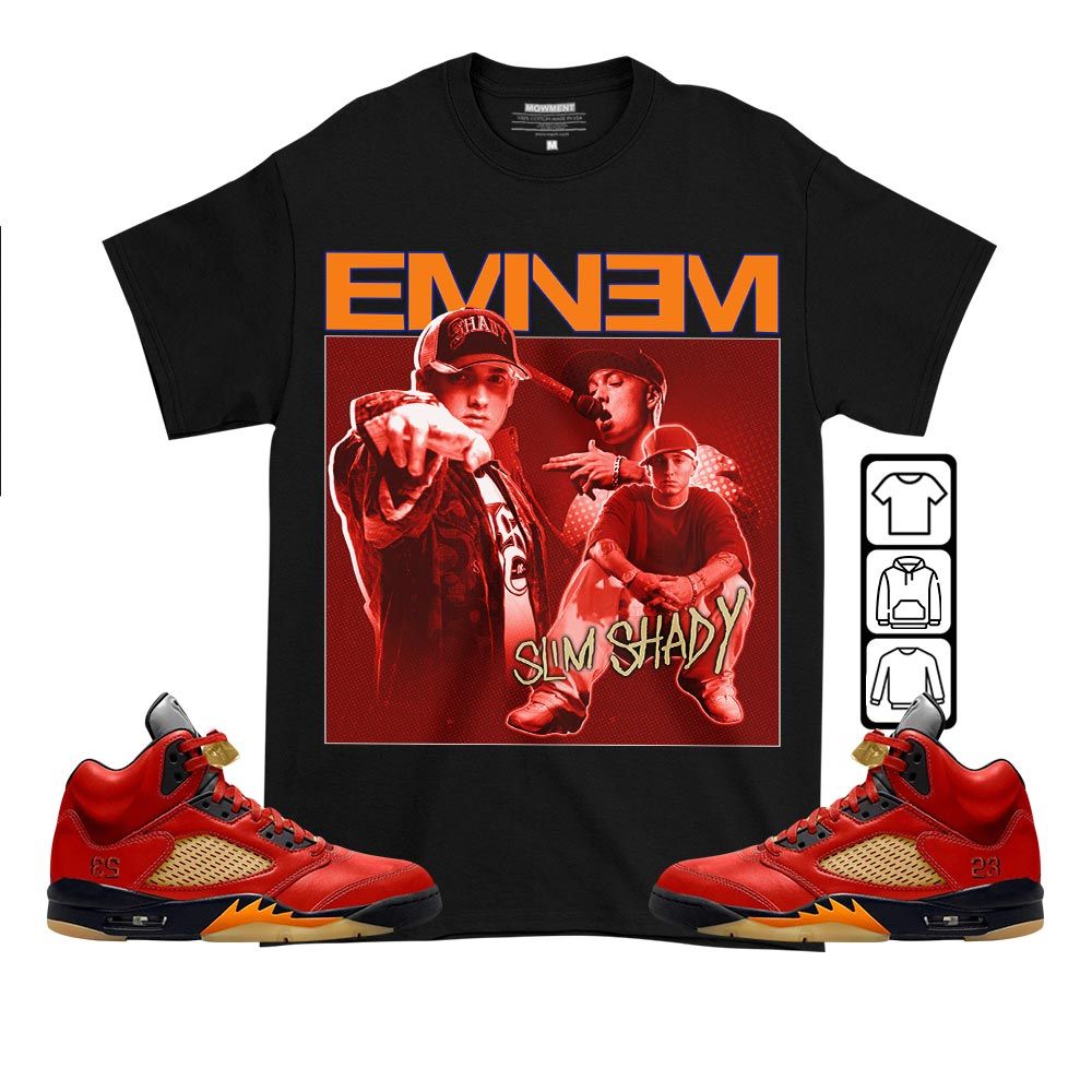 Eminem Sneaker Shirt Match 5 Dunk On Mars, Jordan 5 Mars For Her MKO T-Shirt Eminem Sneaker Shirt Match 5 Dunk On Mars, Jordan 5 Mars For Her MKO T-Shirt