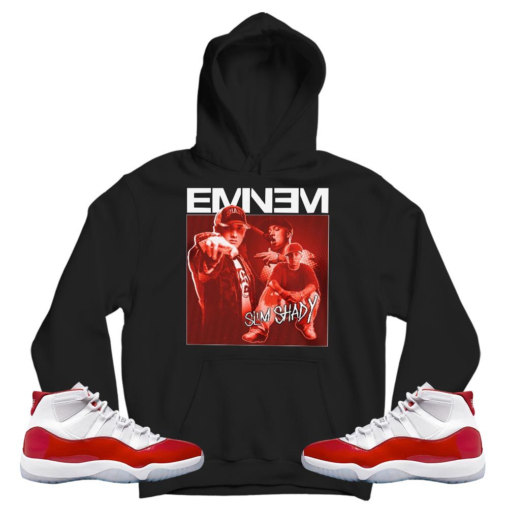 Eminem Sneaker Shirt Match Cherry 11s, Jordan 11 Retro Cherry MKO T-Shirt