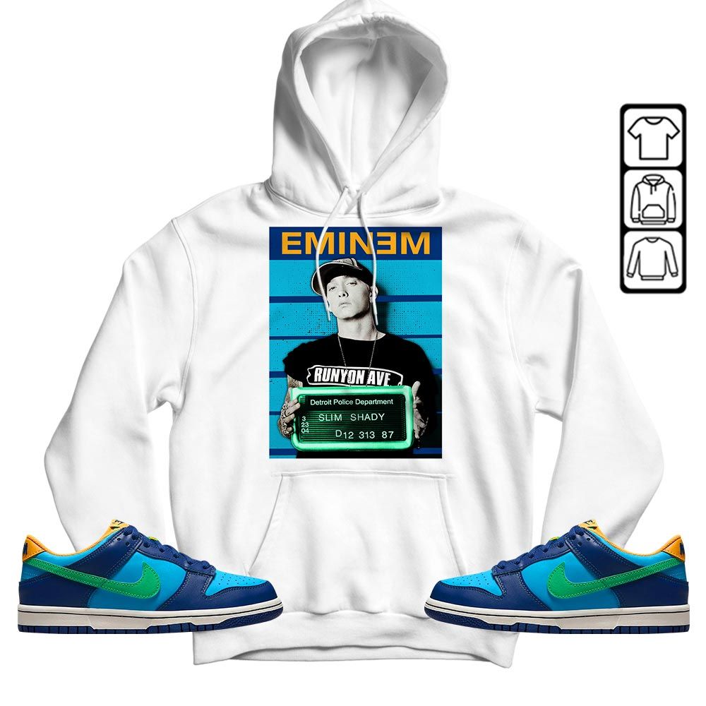 Eminem Sneaker Shirt Match Dunk Low GS Kyrie, Dunk Low GS Electric Algae MKO T-Shirt
