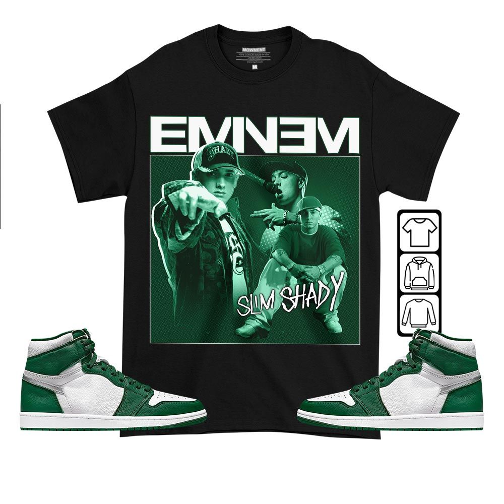 Eminem Sneaker Shirt Match High Gorge Green 1s, Jordan 1 Retro High Gorge Green MKO T-Shirt Eminem Sneaker Shirt Match High Gorge Green 1s, Jordan 1 Retro High Gorge Green MKO T-Shirt