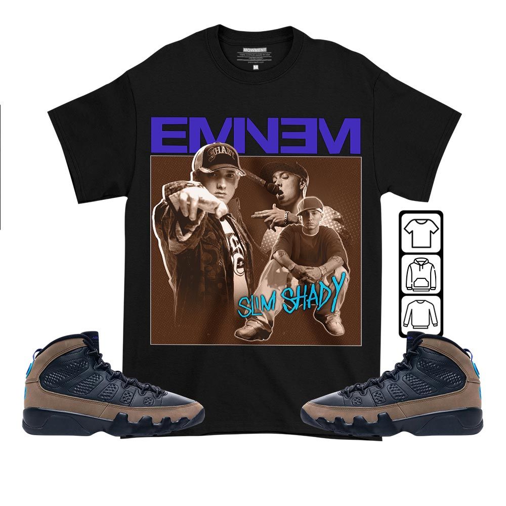 Eminem Sneaker Shirt Match Olive Concord 9s, Jordan 9 Olive Concord MKO T-Shirt