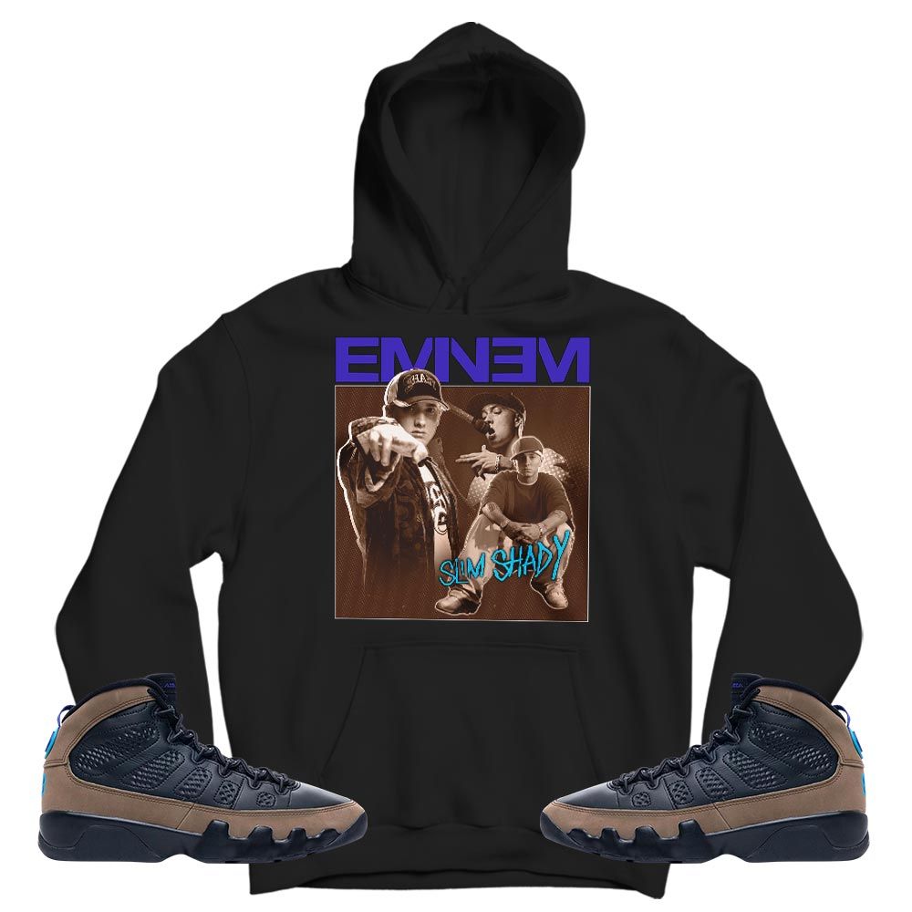 Eminem Sneaker Shirt Match Olive Concord 9s, Jordan 9 Olive Concord MKO T-Shirt