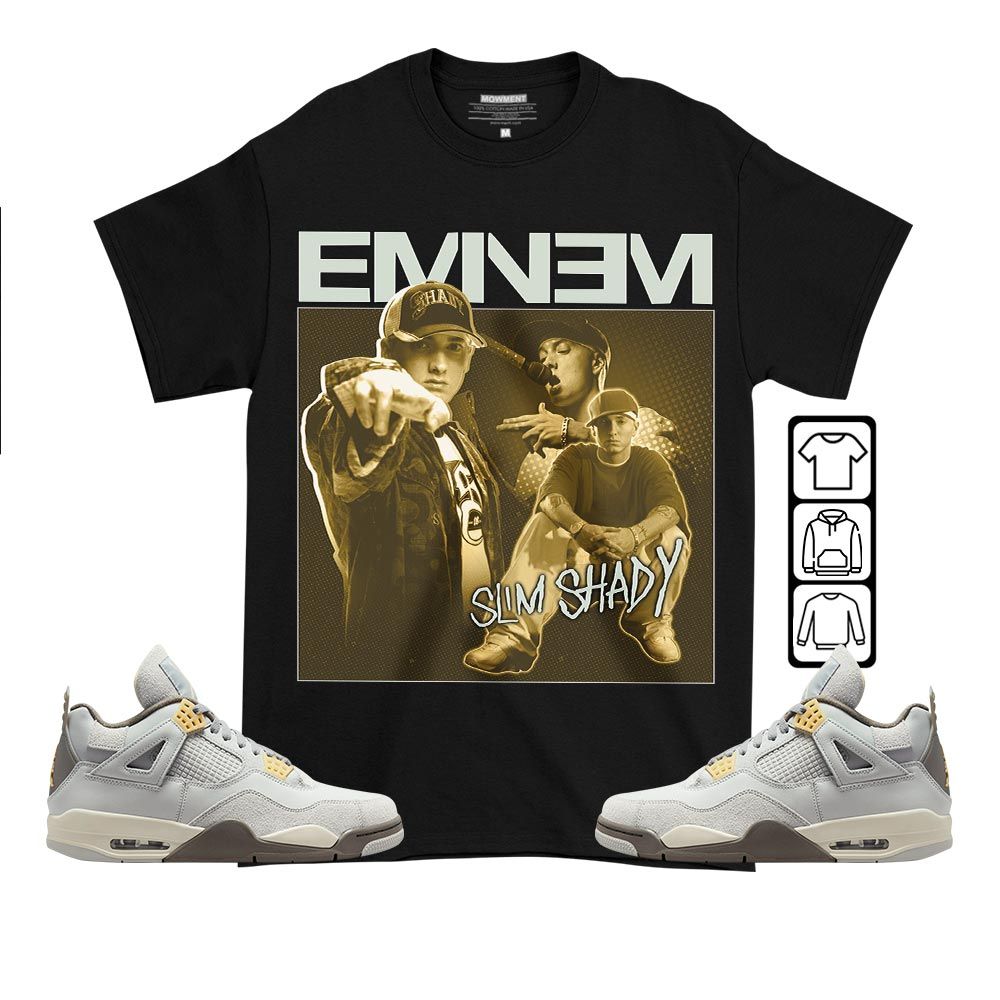Eminem Sneaker Shirt Match Retro Craft 4s, Jordan 4 Craft Photon Dust MKO T-Shirt Eminem Sneaker Shirt Match Retro Craft 4s, Jordan 4 Craft Photon Dust MKO T-Shirt
