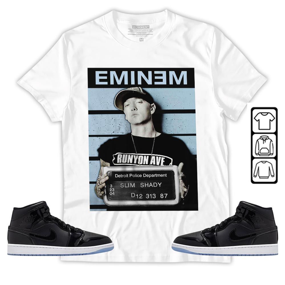 Eminem Sneaker Shirt Match Space Jam 1s, Jordan 1 Mid Space Jam MKO T-Shirt Eminem Sneaker Shirt Match Space Jam 1s, Jordan 1 Mid Space Jam MKO T-Shirt