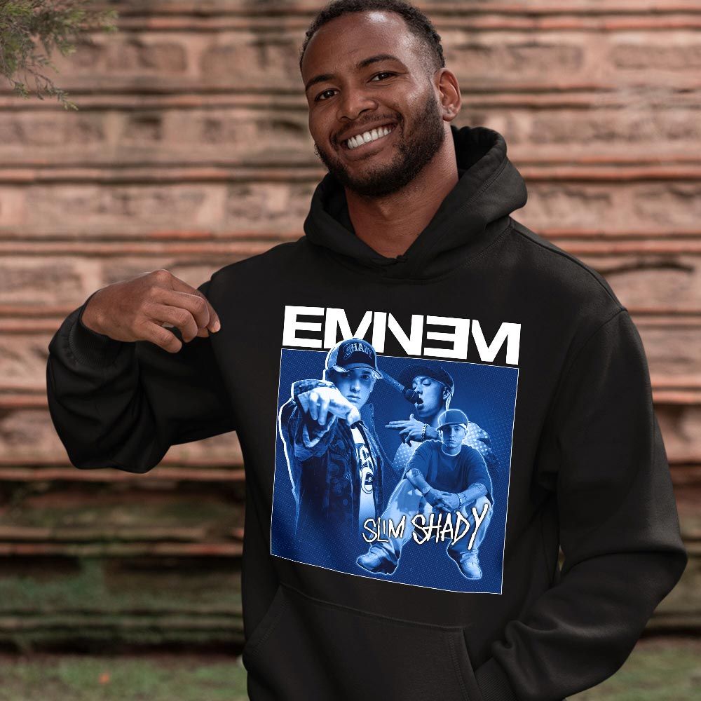Eminem Sneaker Shirt Match True Blue 1s, Jordan 1 High OG True Blue MKO T-Shirt Eminem Sneaker Shirt Match True Blue 1s, Jordan 1 High OG True Blue MKO T-Shirt