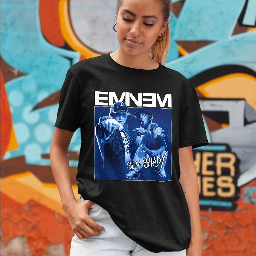 Eminem Sneaker Shirt Match True Blue 1s, Jordan 1 High OG True Blue MKO T-Shirt Eminem Sneaker Shirt Match True Blue 1s, Jordan 1 High OG True Blue MKO T-Shirt