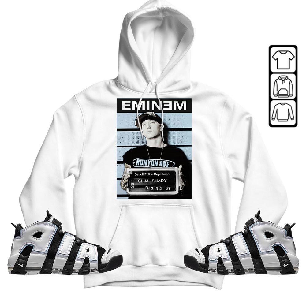 Eminem Sneaker Shirt Match Uptempo Cobalt Bliss, Air More Uptempo Cobalt Bliss MKO T-Shirt