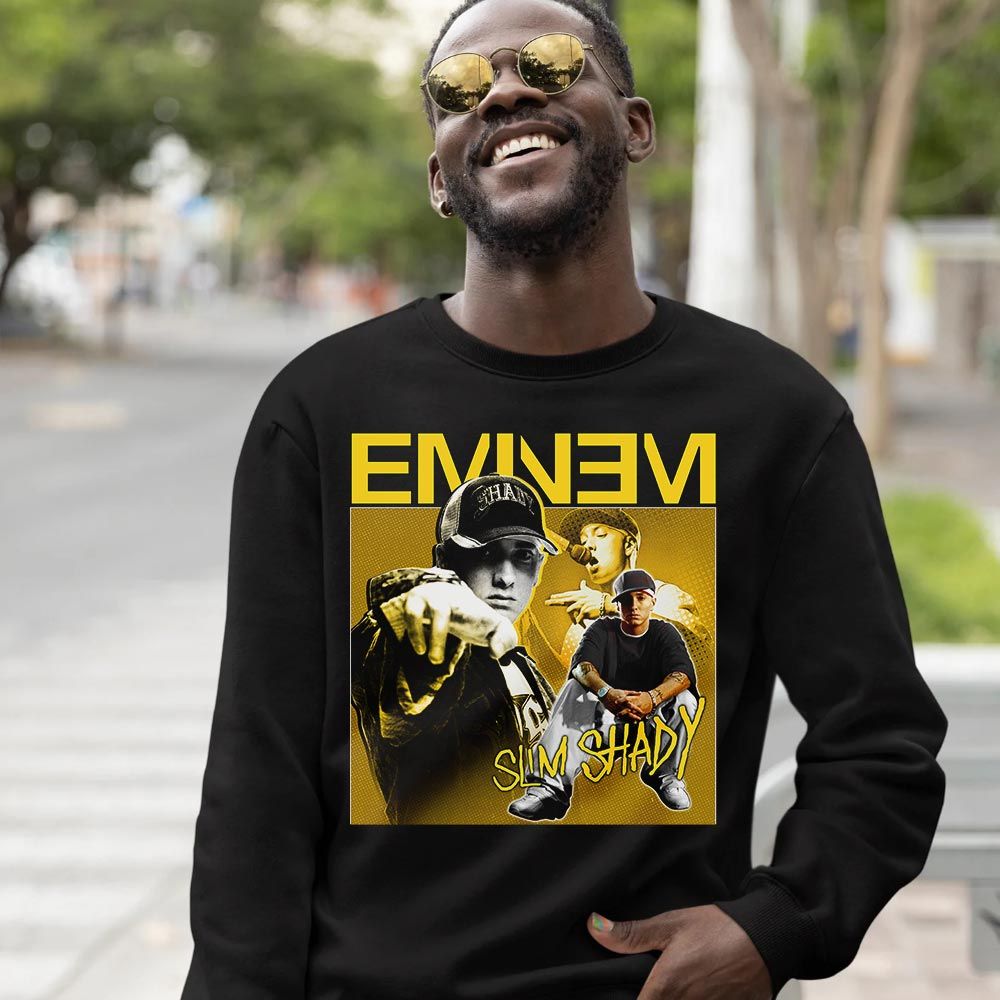 Eminem2 Sneaker Shirt Match 2023 Thunder 4s, Jordan Retro 4 Thunder MKO Hoodie Eminem2 Sneaker Shirt Match 2023 Thunder 4s, Jordan Retro 4 Thunder MKO Hoodie