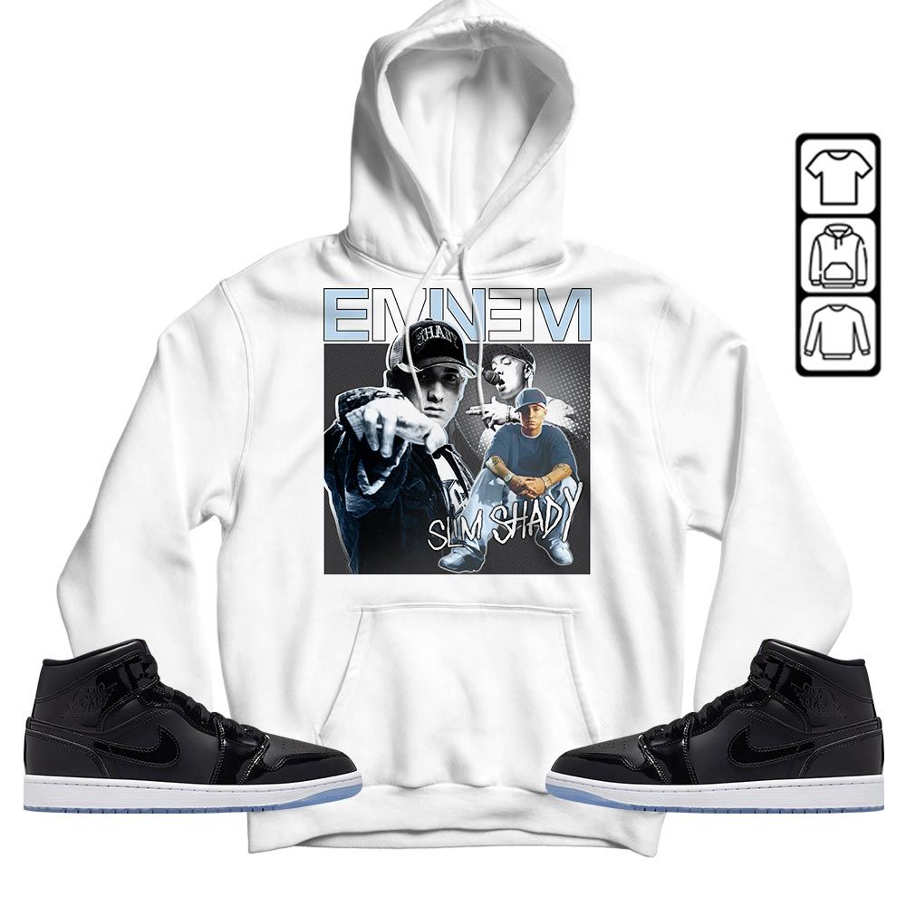 Eminem2 Sneaker Shirt Match Space Jam 1s, Jordan 1 Mid Space Jam MKO T-Shirt