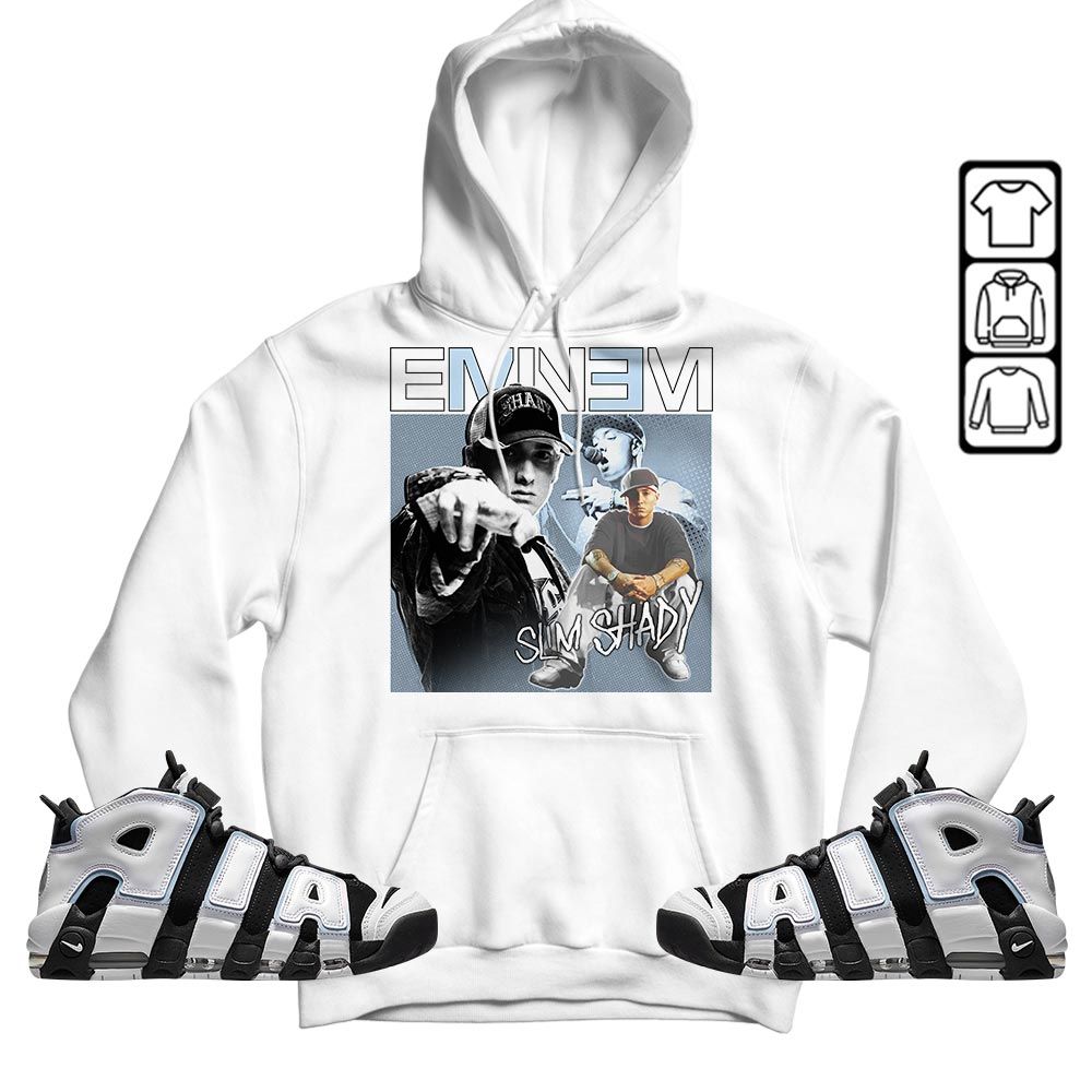 Eminem2 Sneaker Shirt Match Uptempo Cobalt Bliss, Air More Uptempo Cobalt Bliss MKO T-Shirt
