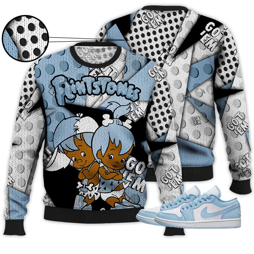 Flintstones Cute Got Em Sneaker Shirt Match 1 Low Gets Icy, Jordan 1 Low Ice Blue Hoodie Sweatshirt Tee All Over Print MKO Shirt Flintstones Cute Got Em Sneaker Shirt Match 1 Low Gets Icy, Jordan 1 Low Ice Blue Hoodie Sweatshirt Tee All Over Print MKO Shirt