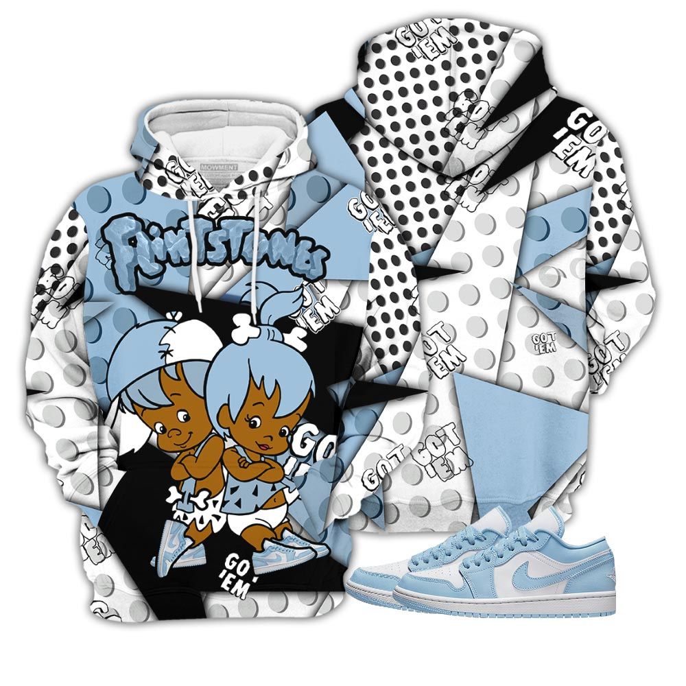 Flintstones Cute Got Em Sneaker Shirt Match 1 Low Gets Icy, Jordan 1 Low Ice Blue Hoodie Sweatshirt Tee All Over Print MKO Shirt Flintstones Cute Got Em Sneaker Shirt Match 1 Low Gets Icy, Jordan 1 Low Ice Blue Hoodie Sweatshirt Tee All Over Print MKO Shirt