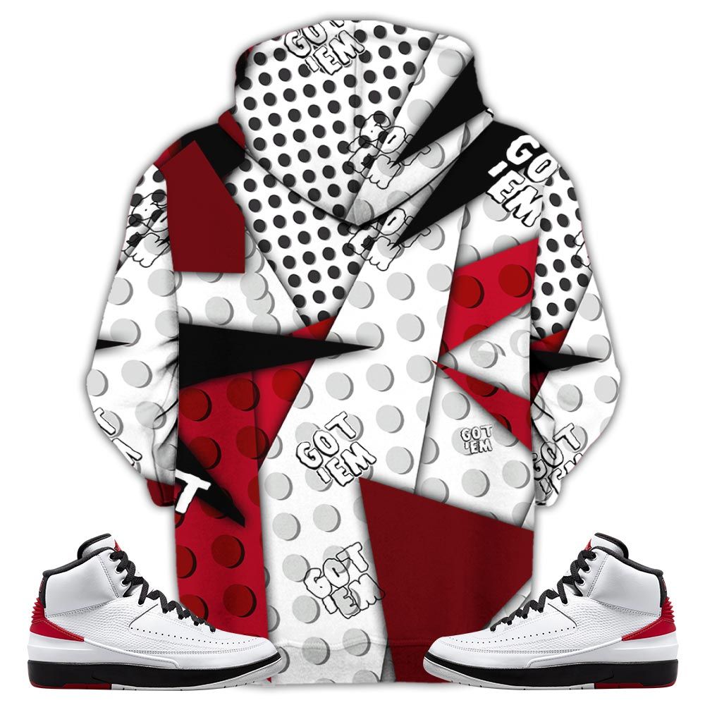 Flintstones Cute Got Em Sneaker Shirt Match 2 Chicago Varsity Red, Jordan Retro 2 Chicago Hoodie Sweatshirt Tee All Over Print MKO Shirt