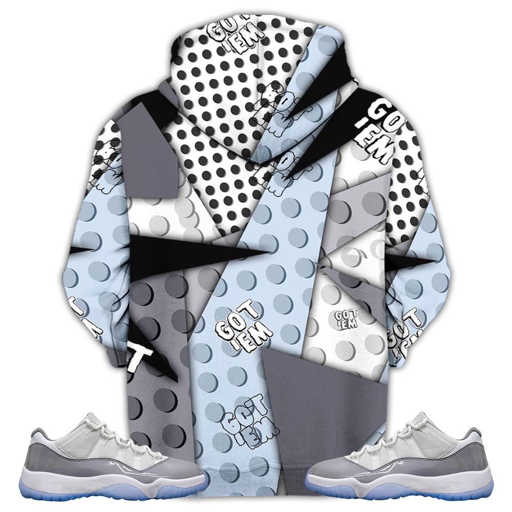 Flintstones Cute Got Em Sneaker Shirt Match Cement Grey 11S, Jordan 11 Low Cement Grey Hoodie Sweatshirt Tee All Over Print MKO Shirt