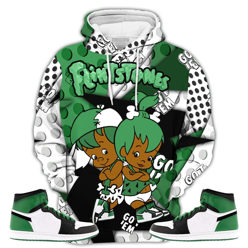 Flintstones Cute Got Em Sneaker Shirt Match Lucky Green 1S, Jordan 1 Lucky Green Hoodie Sweatshirt Tee All Over Print MKO Shirt Flintstones Cute Got Em Sneaker Shirt Match Lucky Green 1S, Jordan 1 Lucky Green Hoodie Sweatshirt Tee All Over Print MKO Shirt