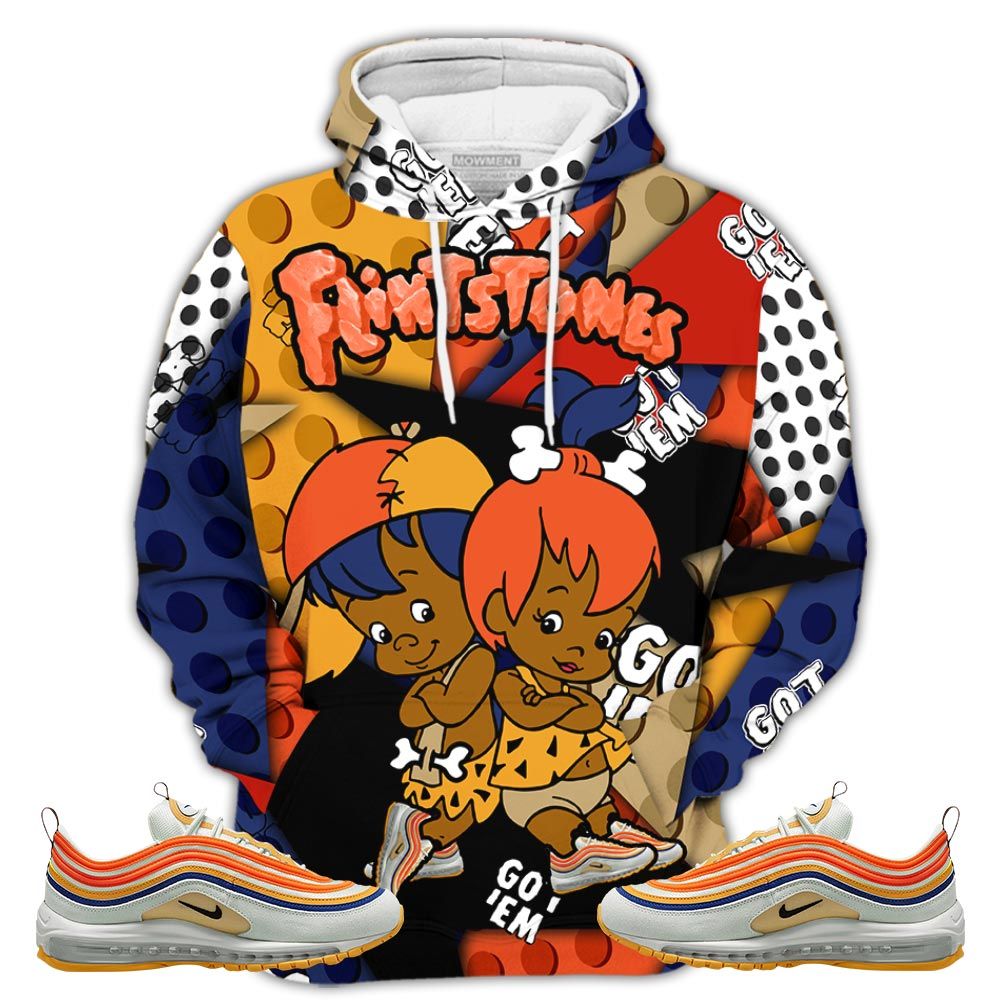 Flintstones Cute Got Em Sneaker Shirt Match Max 97 Frank Rudy, Air Max 97 Se Air Pressure Hoodie Sweatshirt Tee All Over Print MKO Shirt