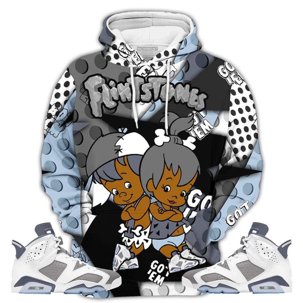 Flintstones Cute Got Em Sneaker Shirt Match Retro Cool Grey 6S, Jordan 6 Cool Grey Hoodie Sweatshirt Tee All Over Print MKO Shirt
