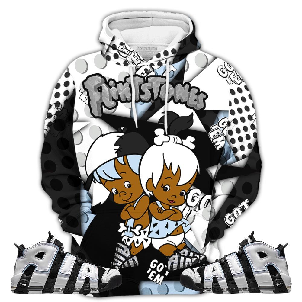 Flintstones Cute Got Em Sneaker Shirt Match Uptempo Cobalt Bliss, Air More Uptempo Cobalt Bliss Hoodie Sweatshirt Tee All Over Print MKO Shirt