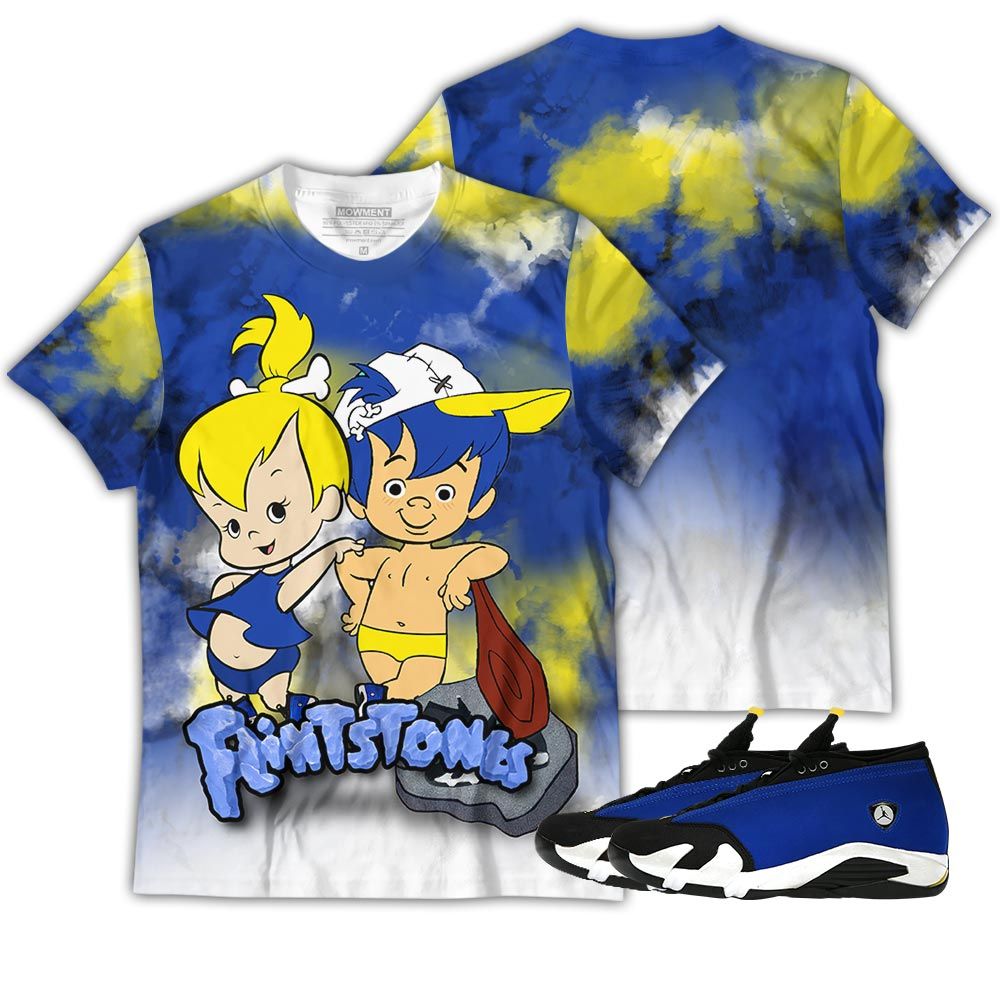 Flintstones Tiedye Sneaker Shirt Match 2023 Blue Laney 14S, Jordan 14 Laney Hoodie Sweatshirt Tee All Over Print MKO Shirt Flintstones Tiedye Sneaker Shirt Match 2023 Blue Laney 14S, Jordan 14 Laney Hoodie Sweatshirt Tee All Over Print MKO Shirt
