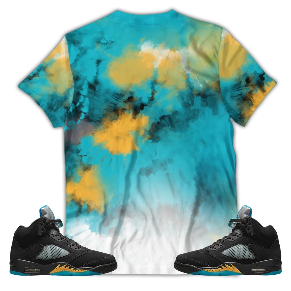 Flintstones Tiedye Sneaker Shirt Match 2023 Retro Aqua 5S, Jordan 5 Aqua Hoodie Sweatshirt Tee All Over Print MKO Shirt Flintstones Tiedye Sneaker Shirt Match 2023 Retro Aqua 5S, Jordan 5 Aqua Hoodie Sweatshirt Tee All Over Print MKO Shirt