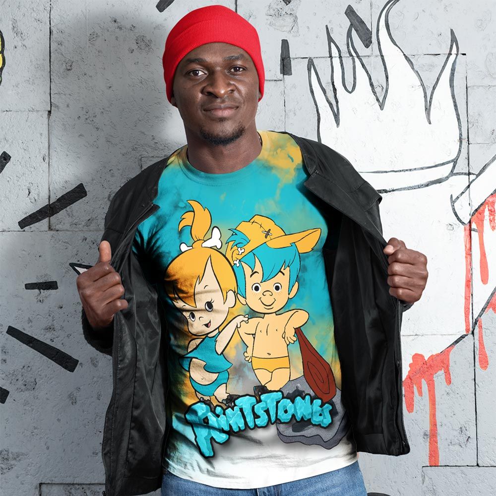 Flintstones Tiedye Sneaker Shirt Match 2023 Retro Aqua 5S, Jordan 5 Aqua Hoodie Sweatshirt Tee All Over Print MKO Shirt Flintstones Tiedye Sneaker Shirt Match 2023 Retro Aqua 5S, Jordan 5 Aqua Hoodie Sweatshirt Tee All Over Print MKO Shirt
