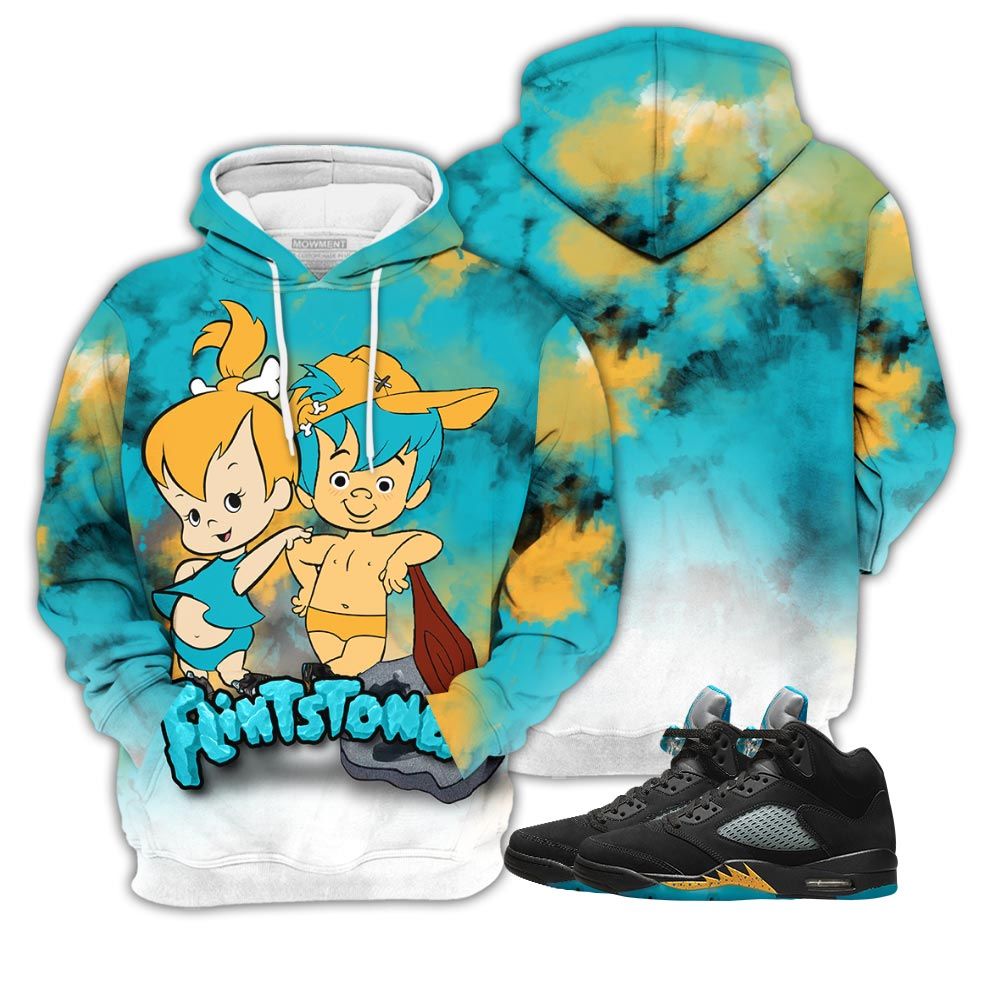 Flintstones Tiedye Sneaker Shirt Match 2023 Retro Aqua 5S, Jordan 5 Aqua Hoodie Sweatshirt Tee All Over Print MKO Shirt Flintstones Tiedye Sneaker Shirt Match 2023 Retro Aqua 5S, Jordan 5 Aqua Hoodie Sweatshirt Tee All Over Print MKO Shirt