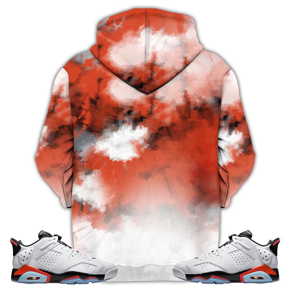 Flintstones Tiedye Sneaker Shirt Match Golf White Infrared 6S, Jordan 6 Low Infrared Hoodie Sweatshirt Tee All Over Print MKO Shirt