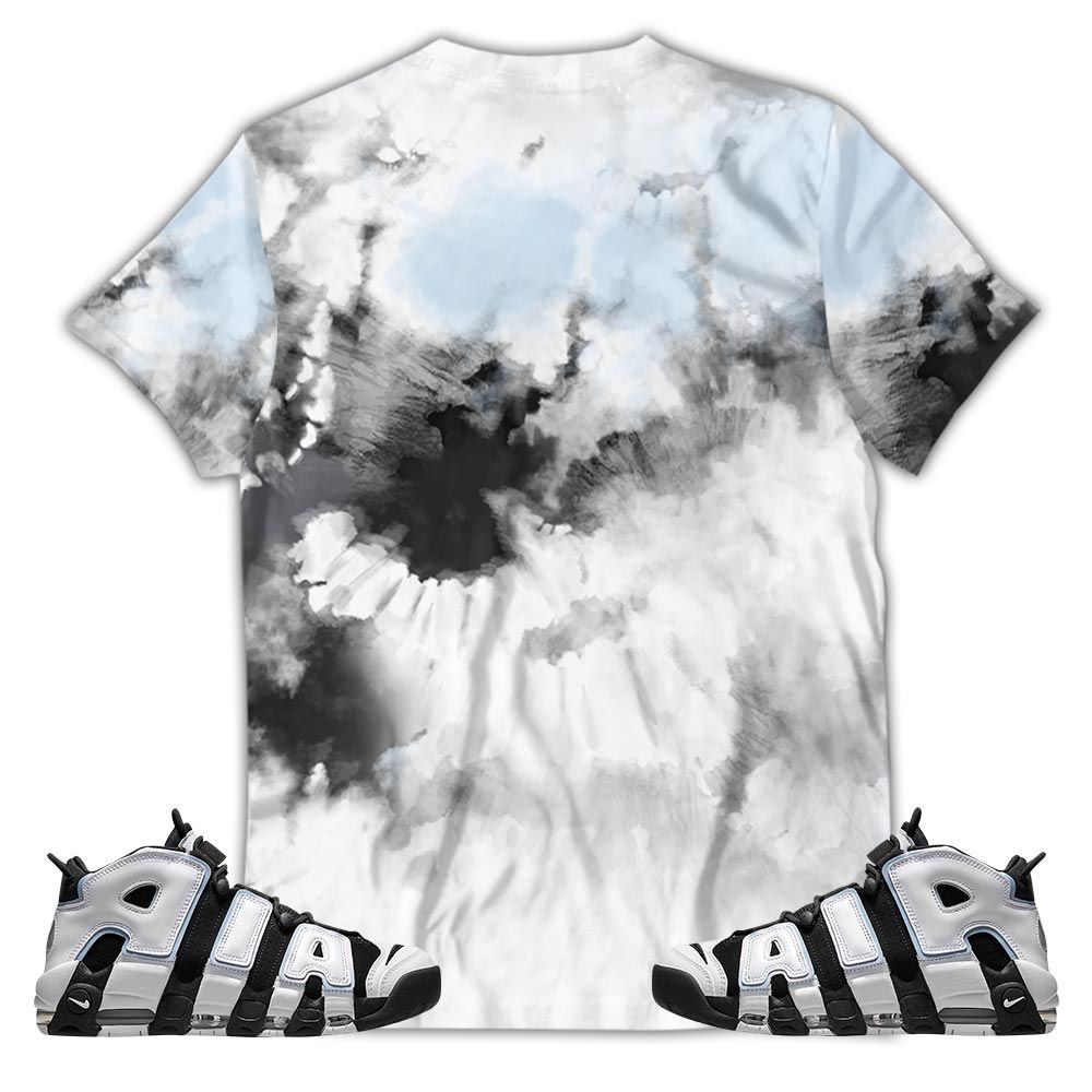 Flintstones Tiedye Sneaker Shirt Match Uptempo Cobalt Bliss, Air More Uptempo Cobalt Bliss Hoodie Sweatshirt Tee All Over Print MKO Shirt